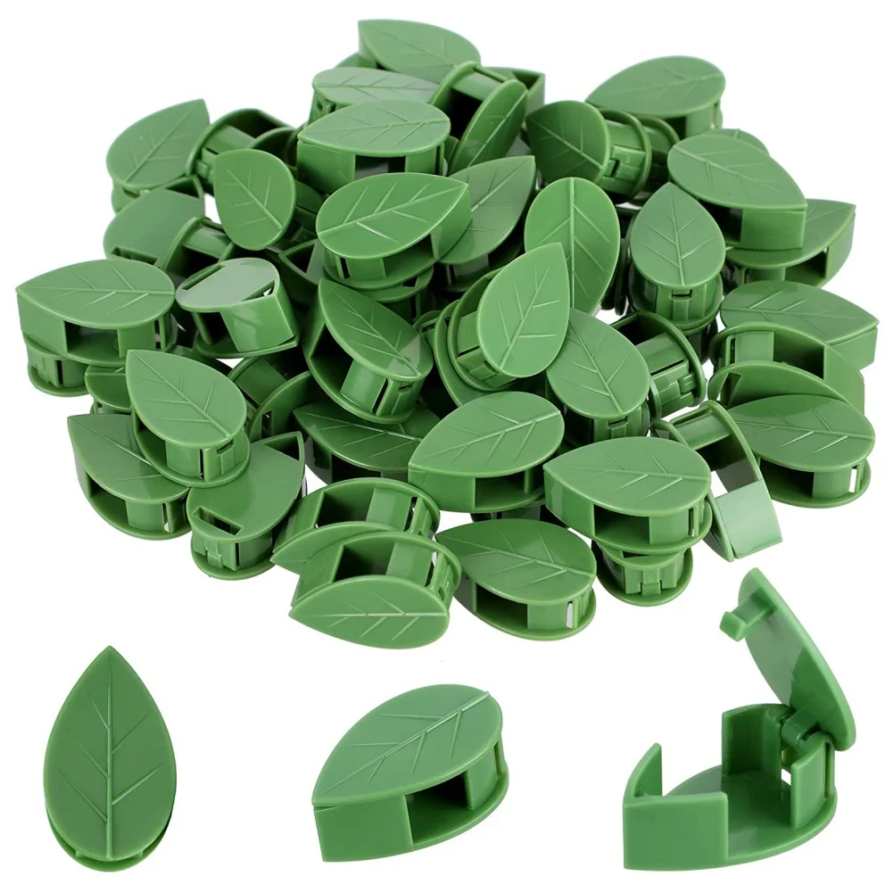

50pcs Invisible Plant Climbing Wall Fixture Rattan Vine Bracket Fixed Buckle Leaf Clips Traction Holder Garden Supplies
