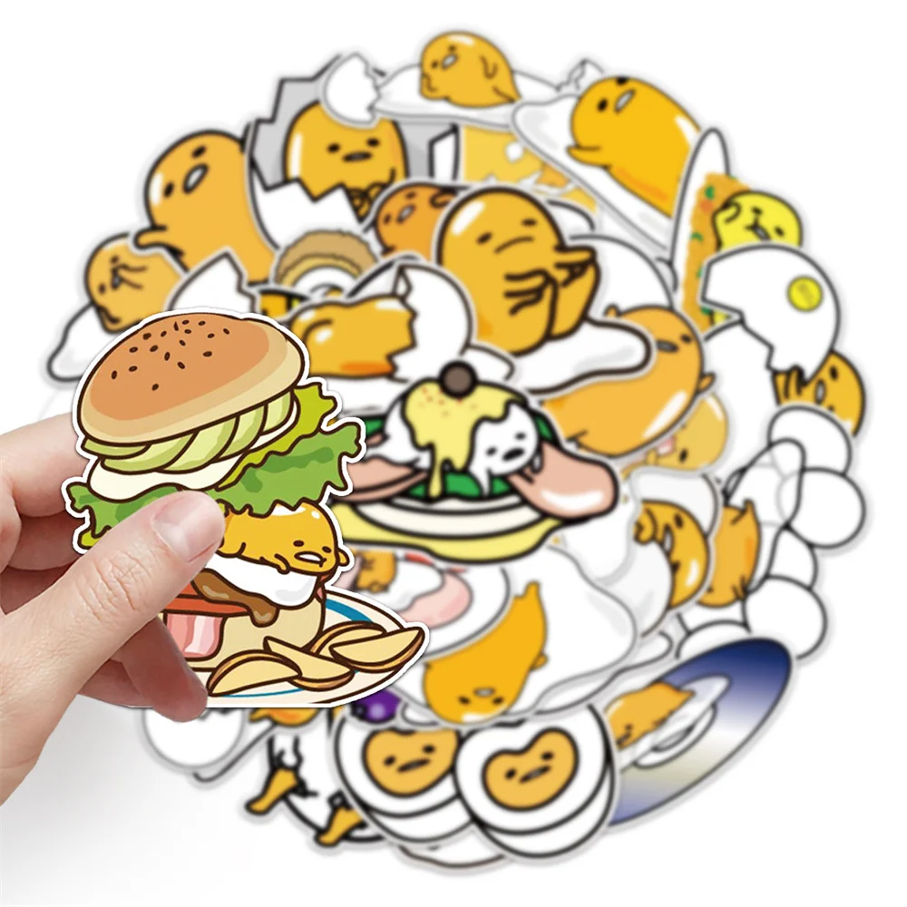 Стикеры с японским мультяшным рисунком ленивых яиц водонепроницаемые наклейки
