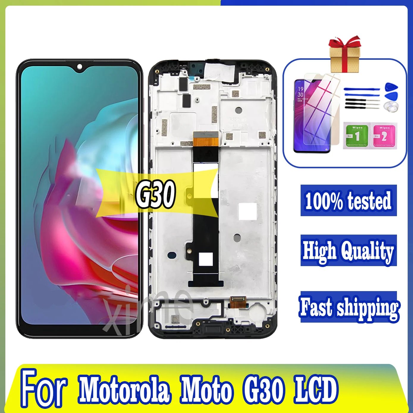

6,5 ''оригинальный для Motorola Moto G30 телефон с ЖК-дисплеем и сенсорным экраном для Motorola G30