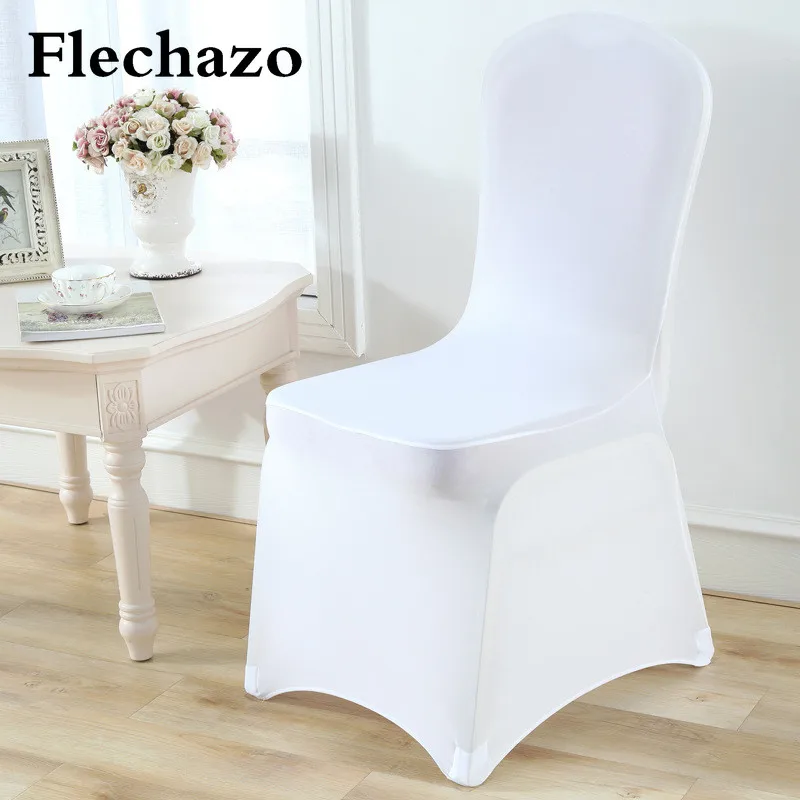 10pcs Wedding Chair Cover Elastic Dining Room Straight Sofa Seat Back Deco Stool Cushion Soft Office Gaming Office Hotel Kitchen