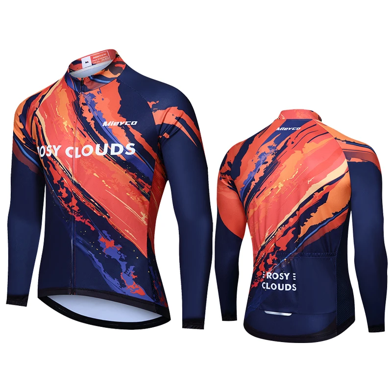 

Men's Long Sleeve Cycling Jersey MTB Bike Clothing Wear Spring Jaquetas Outdoor Sportswear For Bicycle Equipamento De Ciclismo