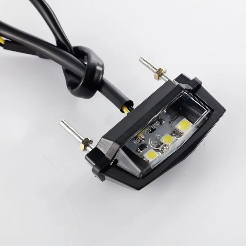 

12V Motorcycle License Plate Lights Waterproof LED Lamp Decoration License Lamps Dropshipping