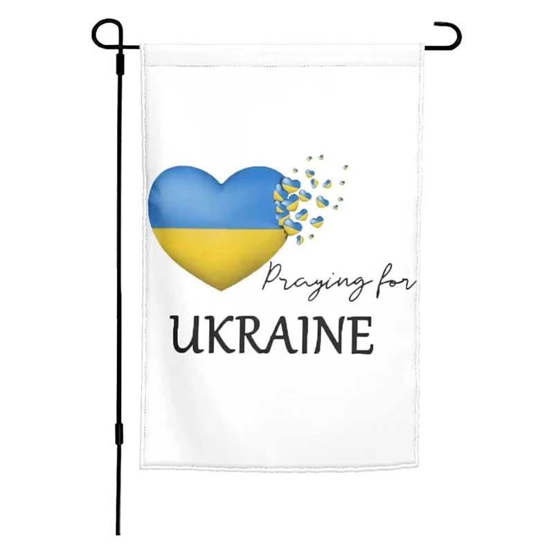 

Ukraine Flag Double Sided Garden Flag 12x18 Ukrainian Flags Home Welcome Banner Garden Yard Outdoor Flag