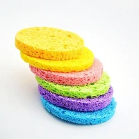 10pcs sponge cleaning compression soft facial wash puff cleanser comfortable sponge puff spa exfoliating face care tool