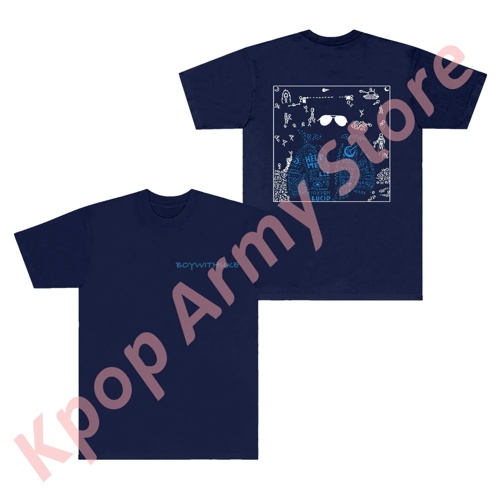 Футболки BoyWithUke Lucid Dreams с логотипом Merch летние женские и мужские модные