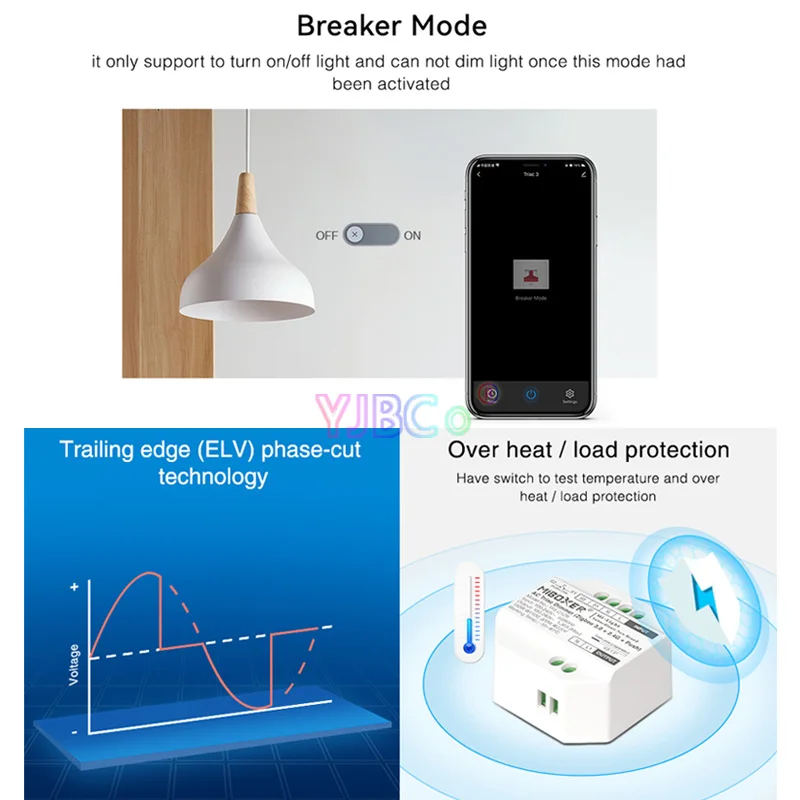 Miboxer Zigbee 3 0 триак переменного тока диммер кнопочный переключатель контроллер 110 В
