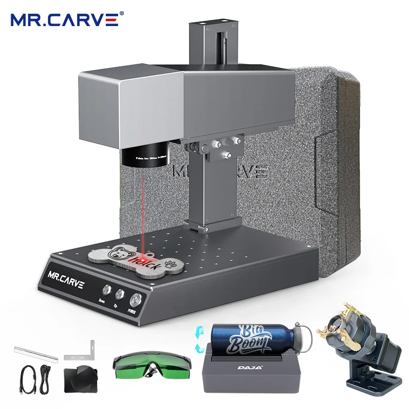 

MR.CAVER M1 Portable Fiber Laser Marking Machine,High-Precision Desktop Acrylic Metal Engraving Machine
