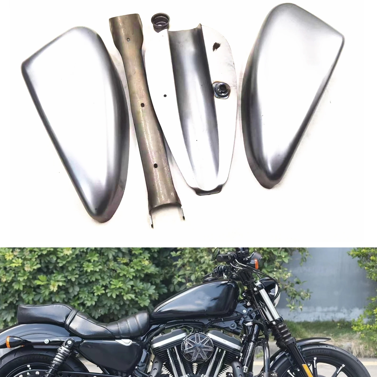 

Motorcycle Universal 13.5 L Petrol Gas Fuel Tank Component ( DIY Fuel Tank )