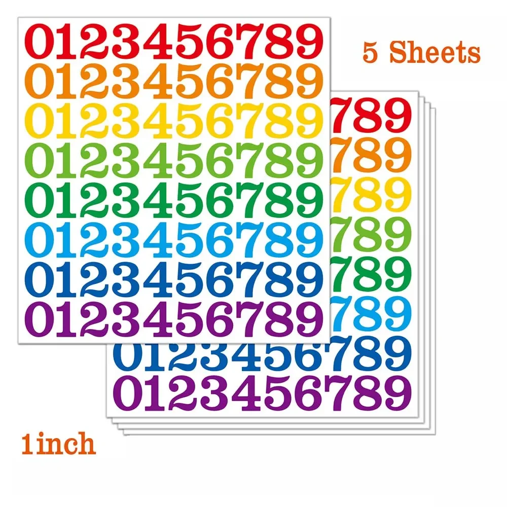 

Виниловые наклейки с цифрами 1 дюйм