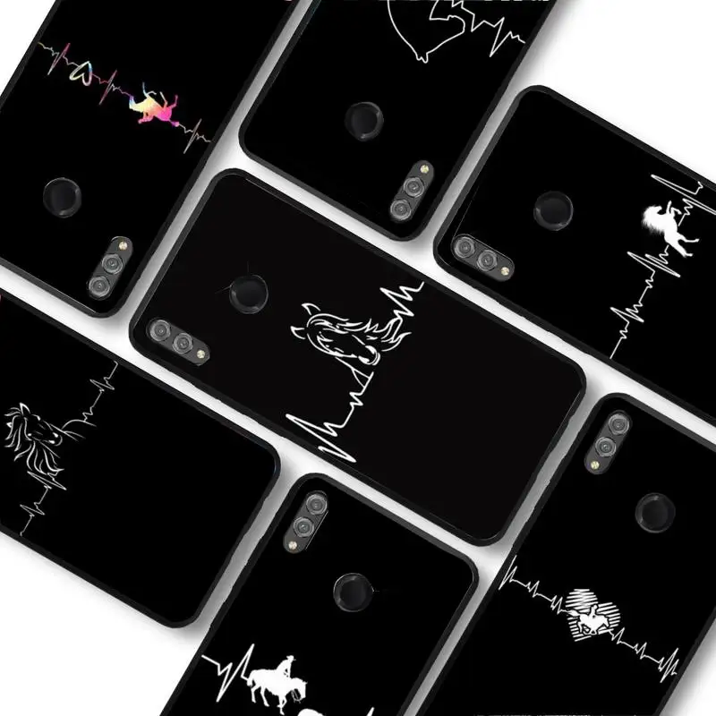 

Horse Pony Horse Heartbeat Phone Case for Samsung A51 A30s A52 A71 A12 for Huawei Honor 10i for OPPO vivo Y11 cover