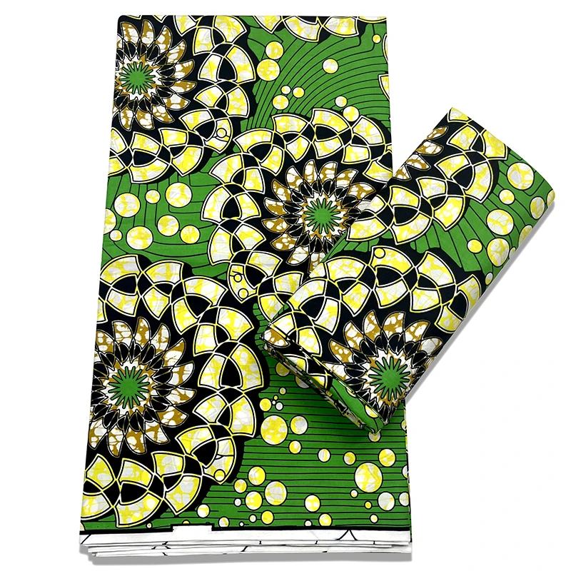 

New Arrival Guaranteed Veritable Wax Pagne Africain Ankara Real Wax Ghana Batik African Printed Fabric 100% Cotton Wax SC0729