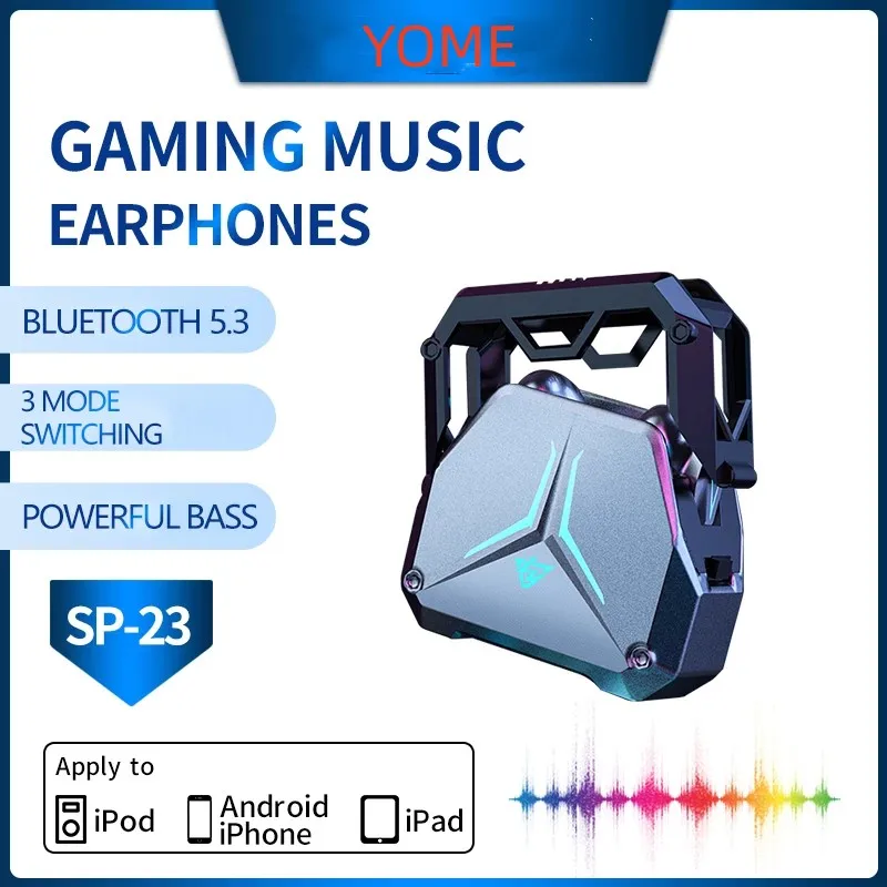 Купи Original TWS Gaming Headset Wireless Bluetooth Earphone 5.3 Headphones Noise-Canceling Headphones Stereo Music Game Headphones за 839 рублей в магазине AliExpress