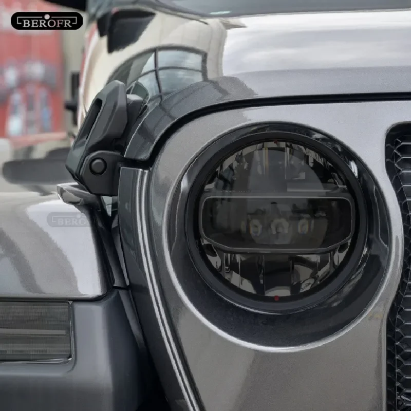 Защитная затеняющая пленка для автомобильных фар Jeep Wrangler JL 2019 2020 дымчато-черная