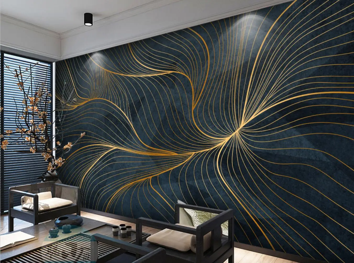 

beibehang Custom 3d wallpaper mural modern American light luxury golden geometric background wall papel pintado de pared