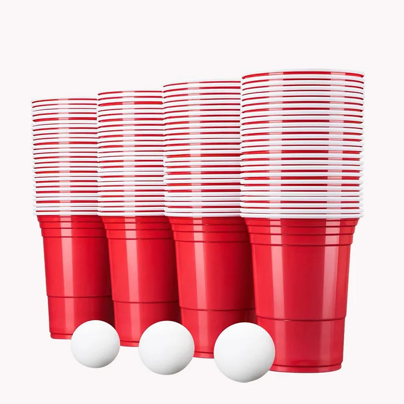 

Одноразовые чашки 16 унций, 50 упаковок, красные, синие, желтые, зеленые и черные пластиковые чашки, принадлежности для свадебной вечеринки, дн...