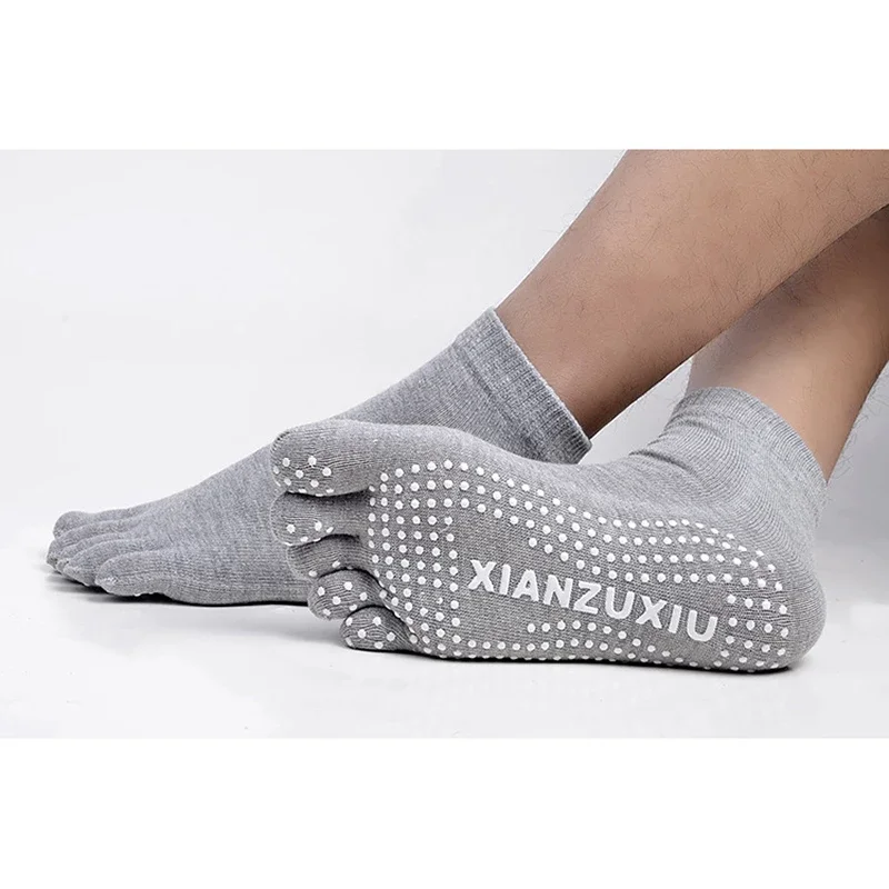 Men Women cotton breathable non-slip socks cotton sports five-finger socks