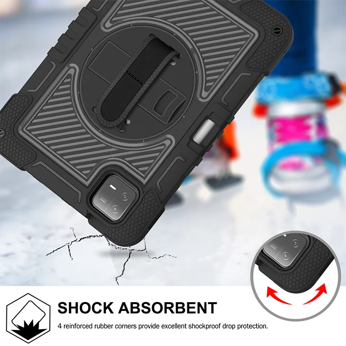 Чехол для Xiaomi Redmi Pad SE 4G 8 7 дюйма 2024 11 Shock Tablet Cover 10 61 6 Pro дюймов с подставкой и