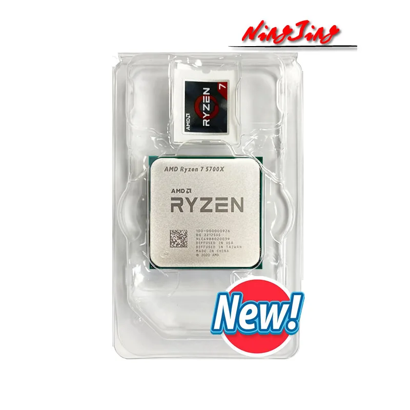 Процессор AMD Ryzen 7 5700X R7 5700X 3,4 ГГц Восьмиядерный 16-поточный ЦПУ 7 нм L3 = 32M 100-000000926 разъем AM4 новый, но без кулера