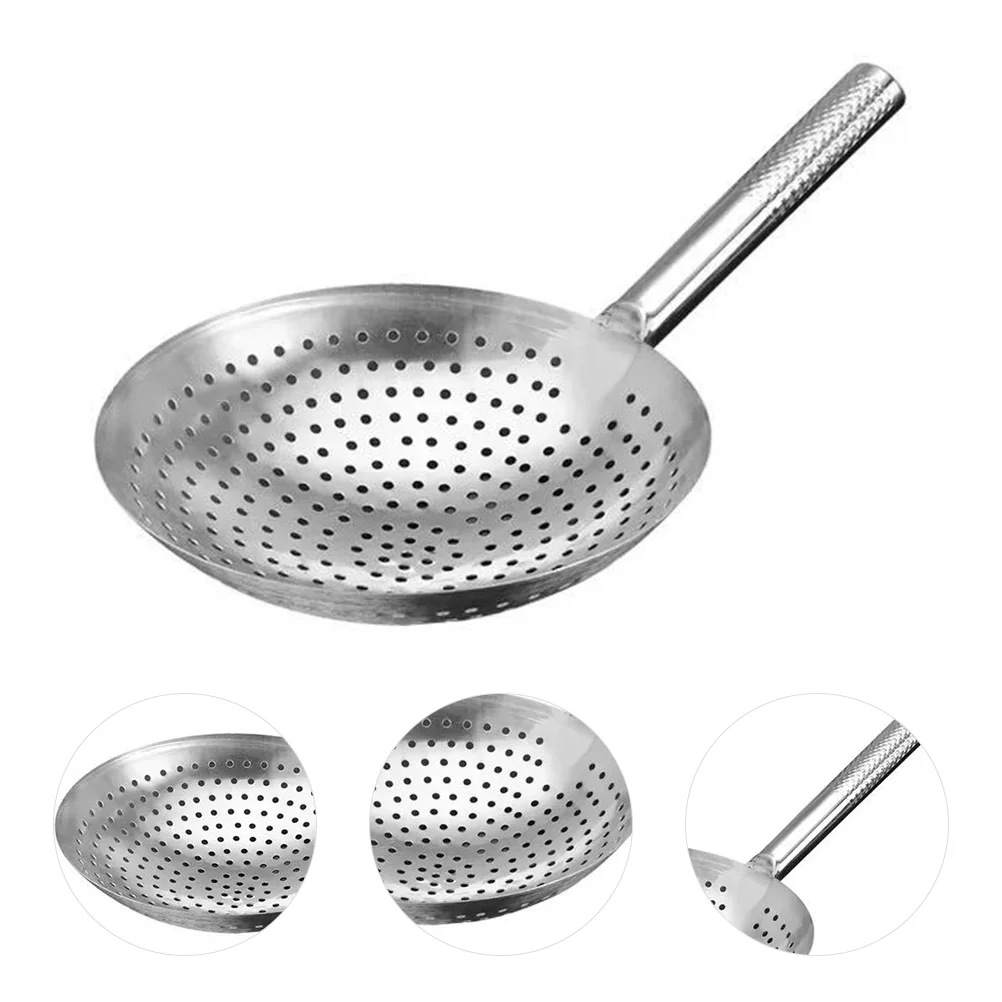 

Strainer Skimmer Ladle Spoon Stainless Steel Colander Slotted Mesh Scoop Frying Pasta Oil Hot Pot Spider Fine French Fries