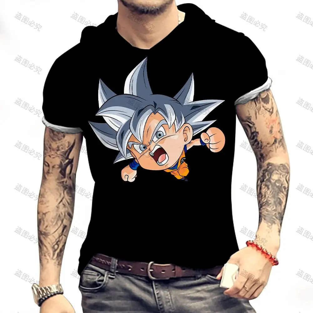 

Модная мужская футболка с капюшоном, Аниме Драконий жемчуг Z, большие размеры, топы Goku в стиле трапеции, хип-хоп Z 2022, стиль Харадзюку, Y2k футбо...