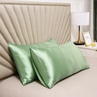 12 colors silky satin pillow case for hair and skin envelope closure pillow cover queen king pillowcase