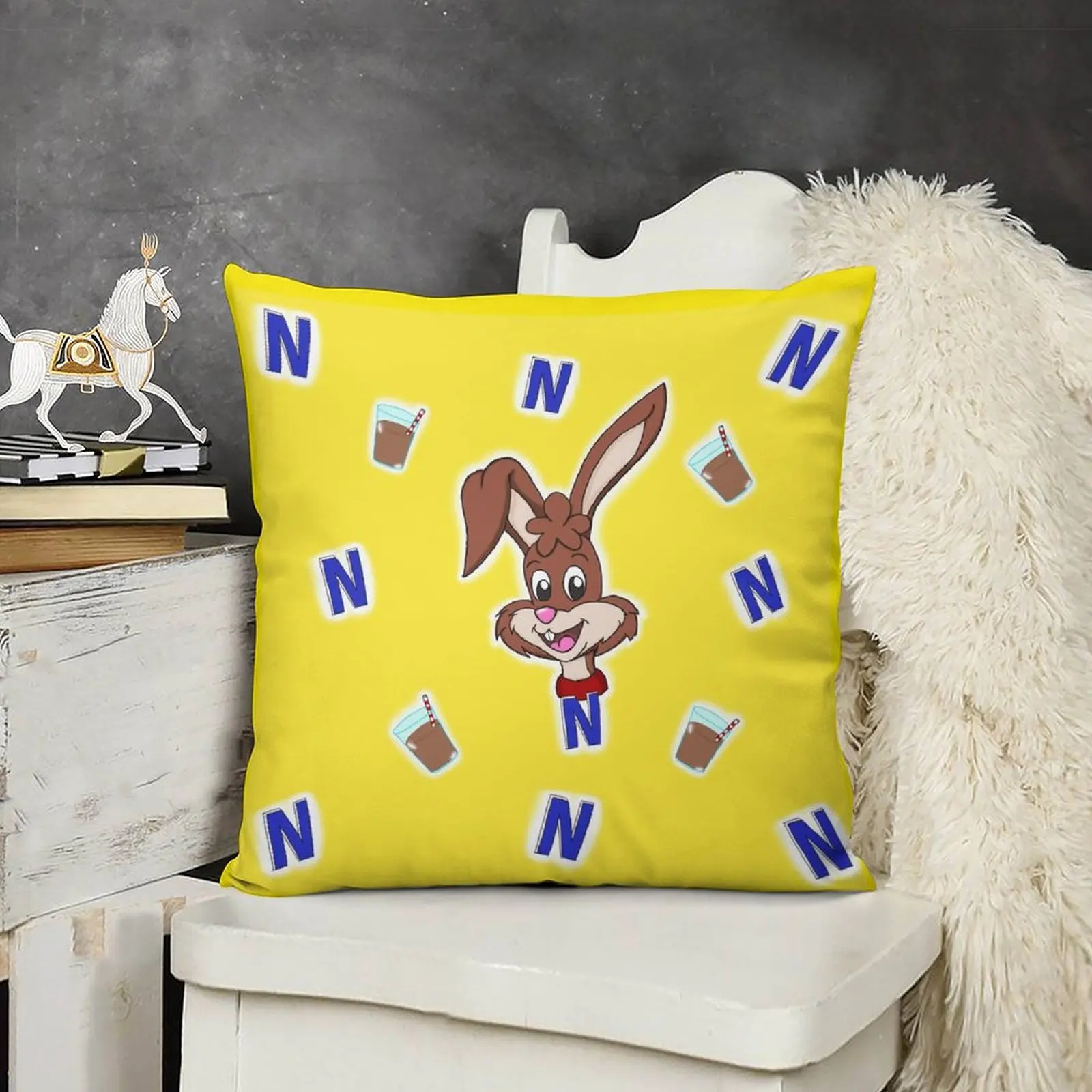 Несквик кроличьи подушки для кровати домашнего декора рождественские наволочки