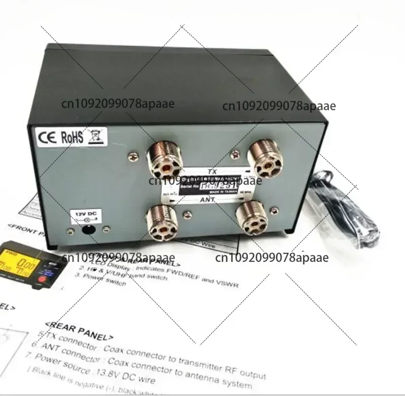 DG-503 Цифровой ЖК-дисплей 3 5 дюйма Коротковолновый УФ-стоящий КСВ и ватметр 1 6-60