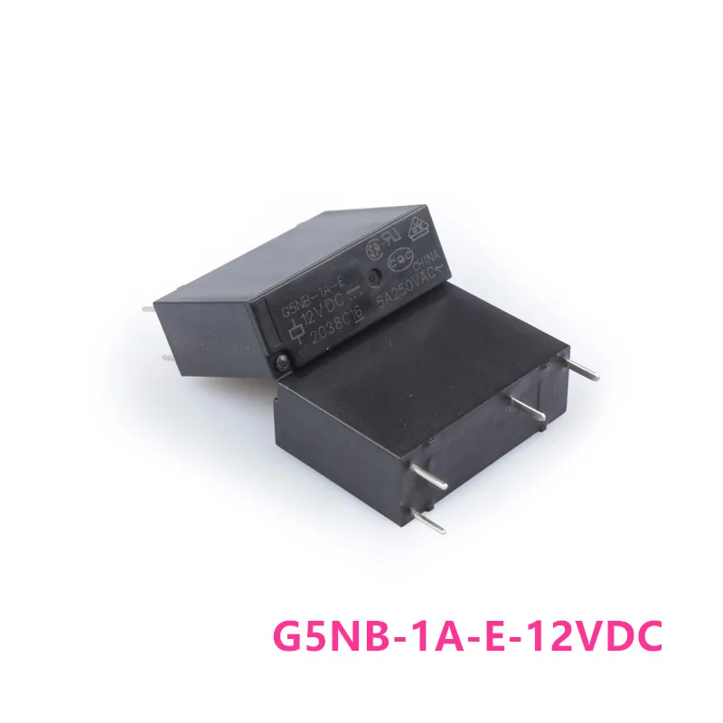

10 шт. новое оригинальное реле питания G5NB -1A-E-5VDC G5NB-1A-E-12VDC G5NB-1A-E-24VDC 5A 4PIN, совместимое HF46F ALDP112 124 5 В 12 В 24 В