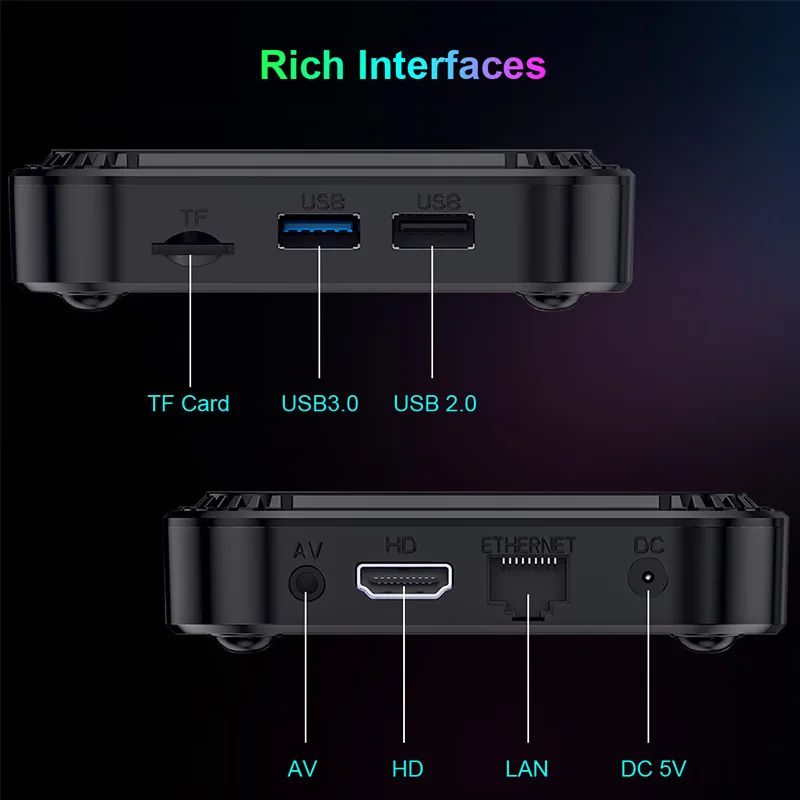 TV98 RK3528 set-top box 8K 4K HD 5G dual WIFI6 Android 13 Bluetooth Game 2G 16G 4G 32G TV