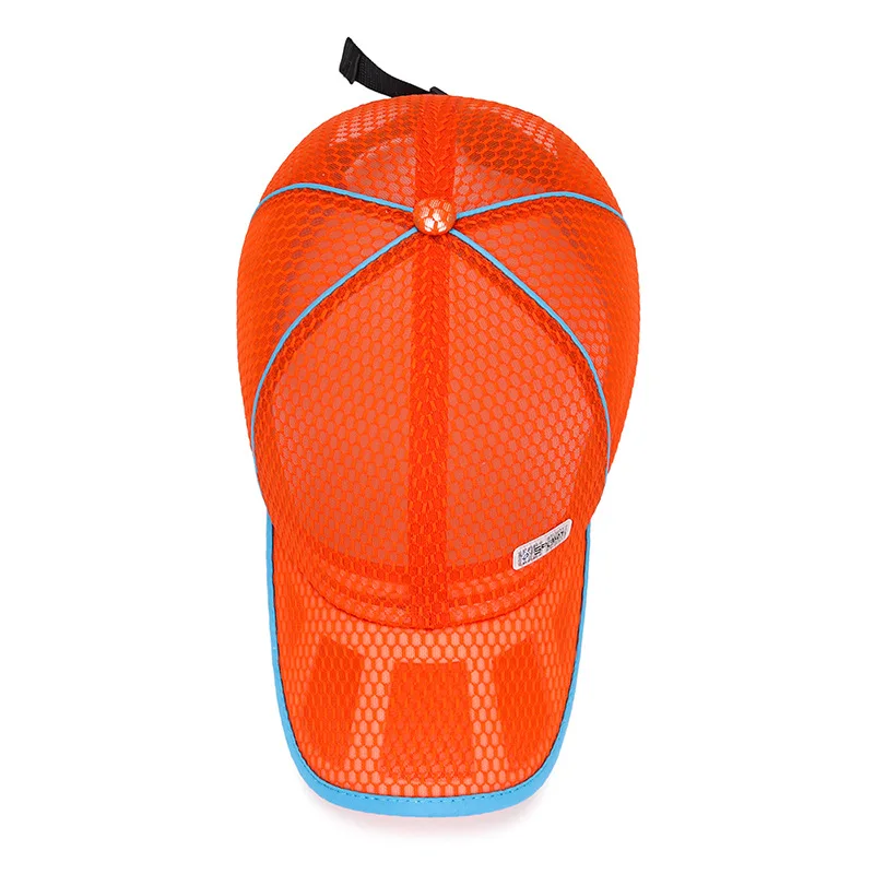 Детская летняя дышащая сетчатая шляпа от солнца 4-14 регулируемая для бега и