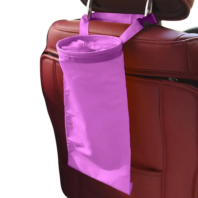 

Car Trash Bag Waterproof Auto Seat Hanging Storage Pockets Back Seat Trash Storage Holders For Travel Commuting Washable Auto