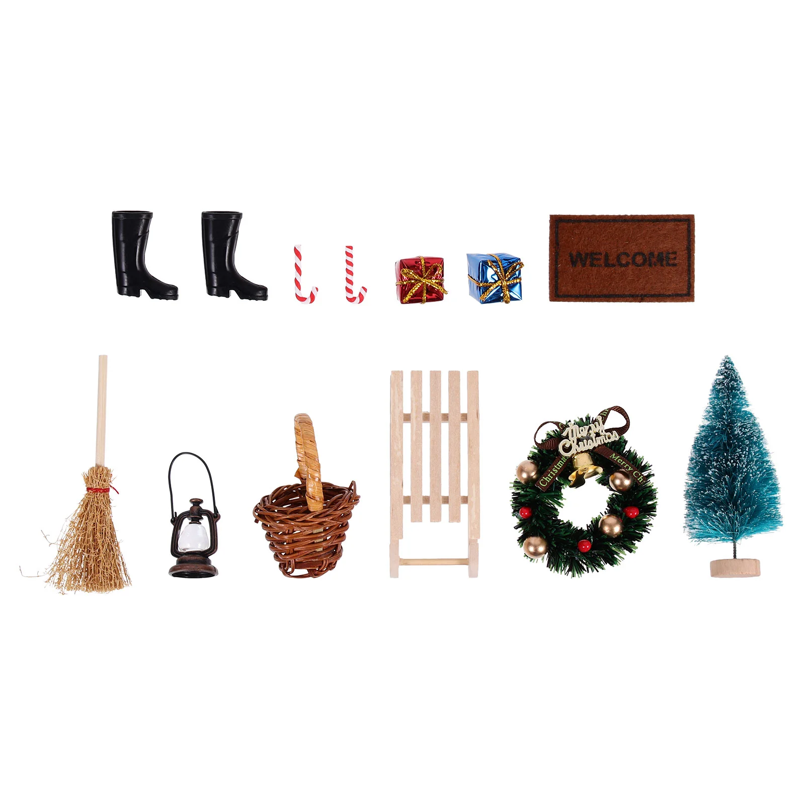 

Christmas Miniaturemini House Ornamentsdoll Ornament Tree Accessories Party Decor Kit Trees Village Housesmicro