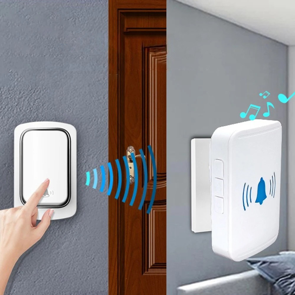 

Умный дверной звонок с интеллектуальным управлением, простой в установке дверной звонок, удобный пейджер для пожилых людей, Умный домашний пейджер с дистанционным управлением