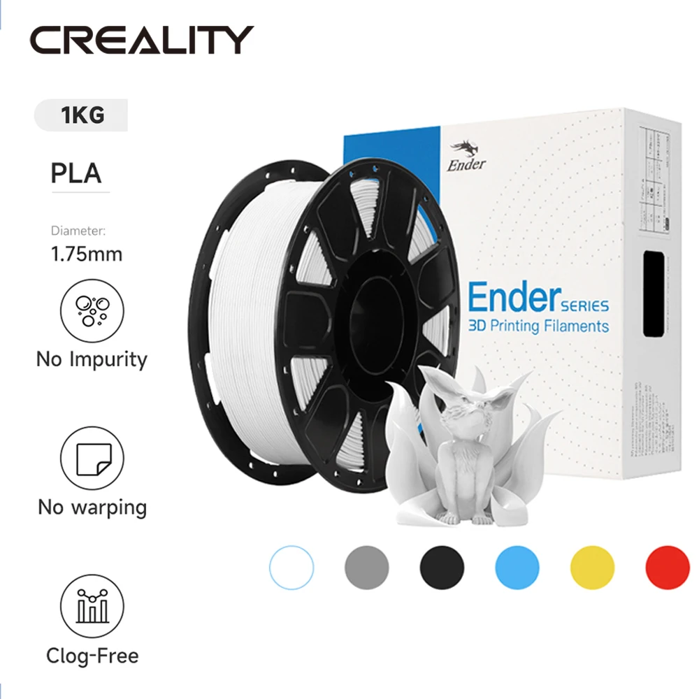 

CREALITY Ender-PLA Филамент 1,0 кг 1,75 мм Высокое качество и выгодная цена FDM Филамент для 3D принтера Совершенно новый оригинал