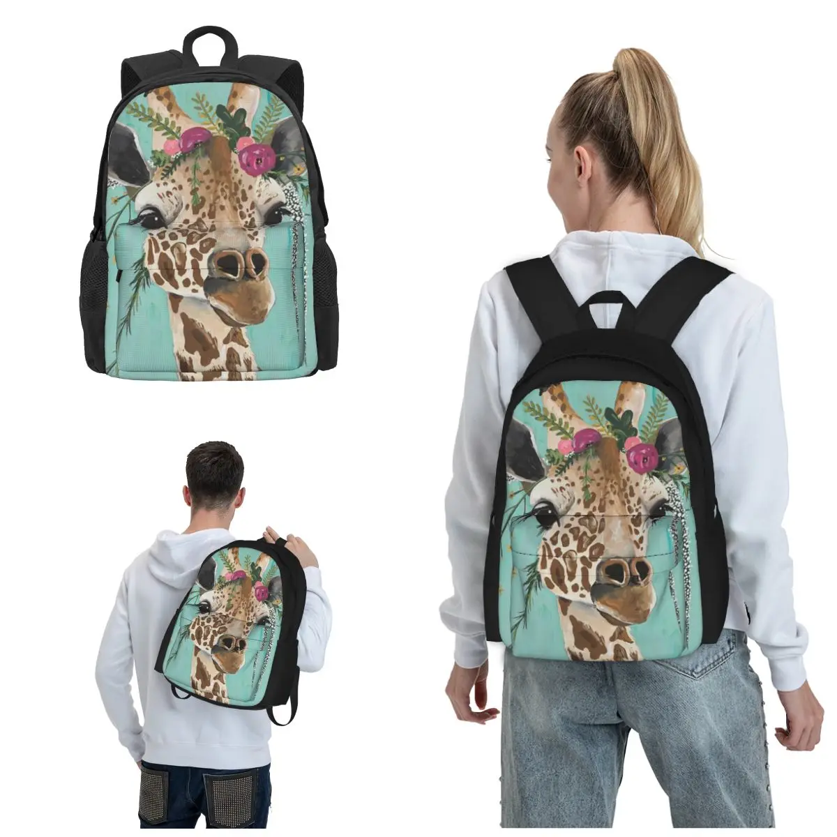 

Giraffe Backpacks Gear Up For Success With Our Practical And Stylish Backpacks Casual Travel Back Pack Durable Bookbag