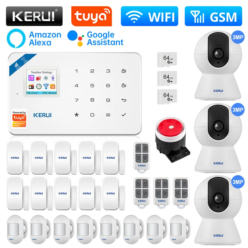 

Охранная сигнализация KERUI W181, GSM, Wi-Fi, 433 МГц