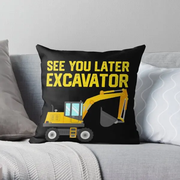

Toddler Excavator Shirt Kid Toddler Ex Printing Throw Pillow Cover Wedding Anime Soft Office Throw Bedroom Pillows not include