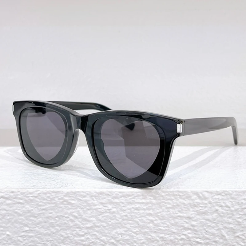 

Женские солнцезащитные очки с защитой Uv400, черные солнцезащитные очки в ацетатной оправе с сердечками, с защитой от ультрафиолета, 622