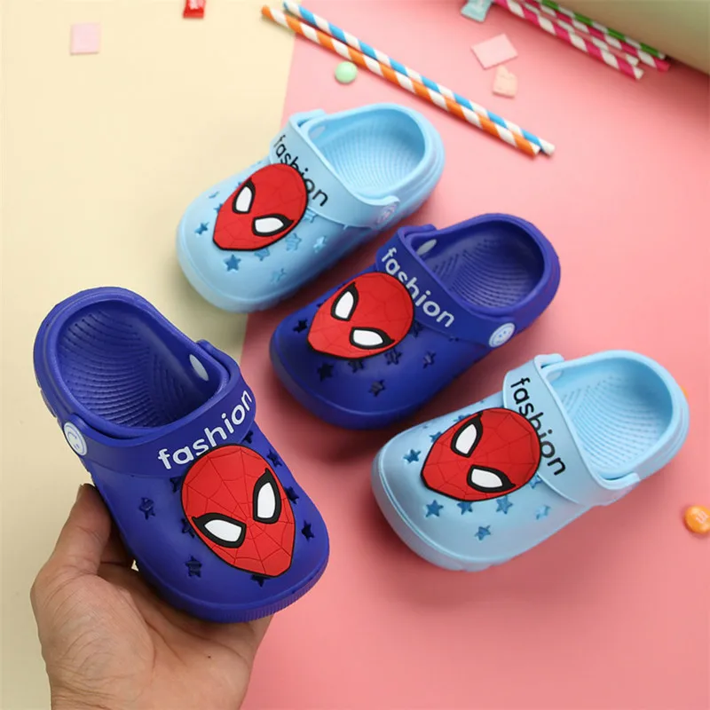 Disney New Children's Hole Shoes Summer Cute Cartoon Slippers EVA Baby Non-slip Garden Shoes Princess Froze Elsa Shoes