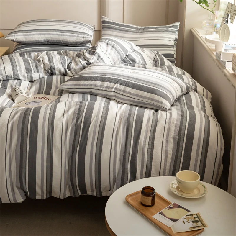 Комплект пододеяльников MissDeer одеяла в полоску постельное белье для девочек и