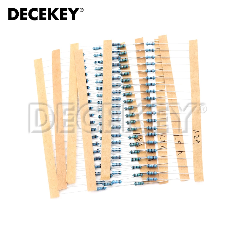 Набор металлических пленочных резисторов 1/4 Вт 3120 шт. 156 значений