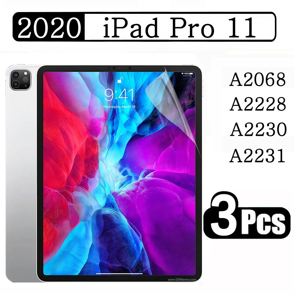 

(3 Pack) Screen Protector For Apple iPad Pro 11 2018 2020 2021 2022 3th 4th 5th 6th Generation Anti-Scratch Tablet Soft Film