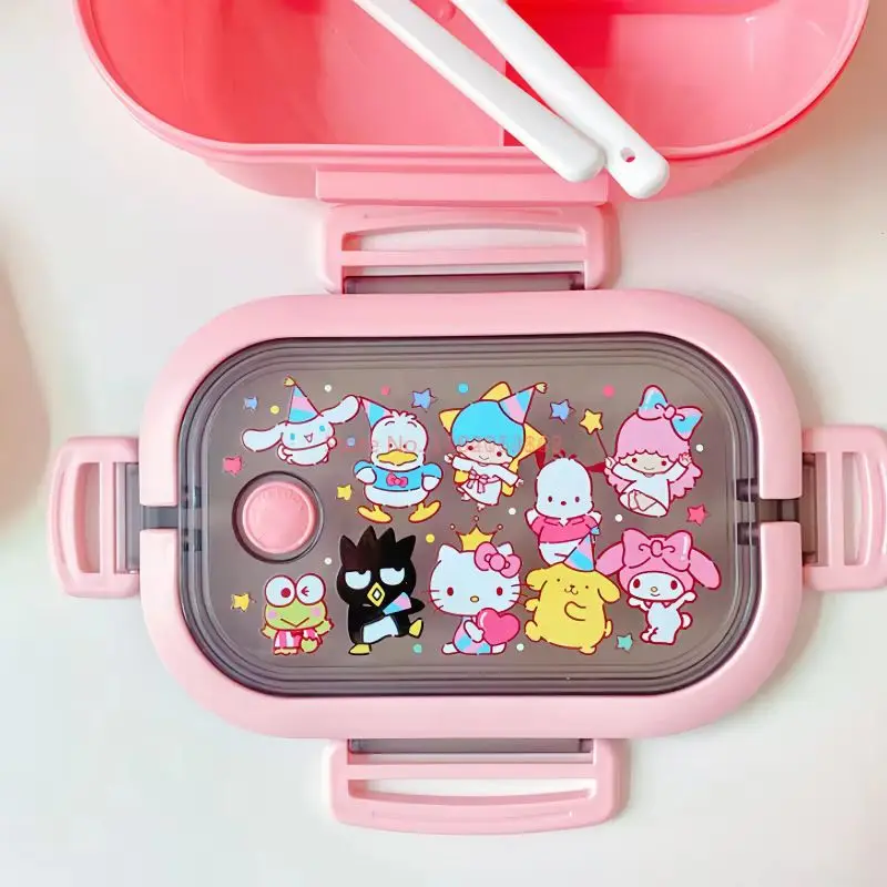 Оригинальный Портативный Ланч-бокс Disney Stitch с героями мультфильмов герметичный