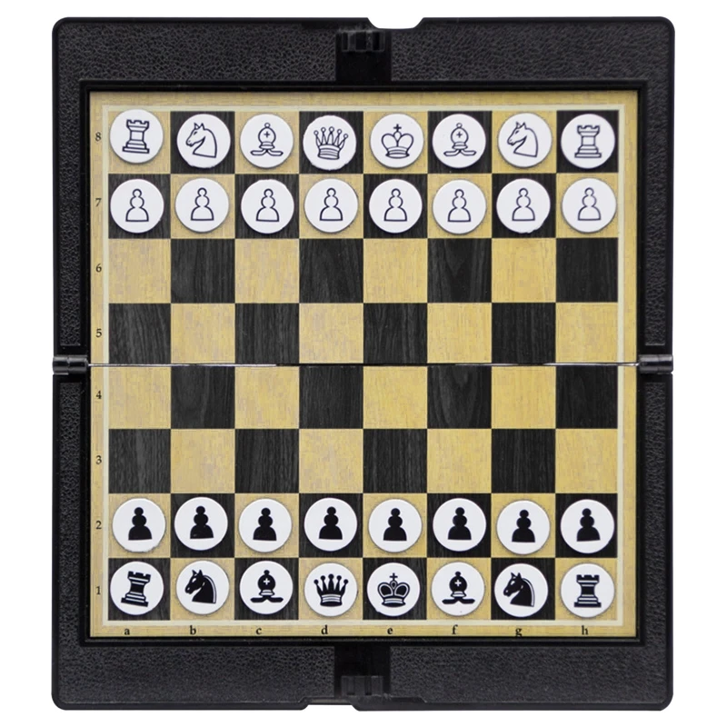 

Plastic Foldable Chess Board Games Checker Puzzle Game Birthday Gift Kids Adults