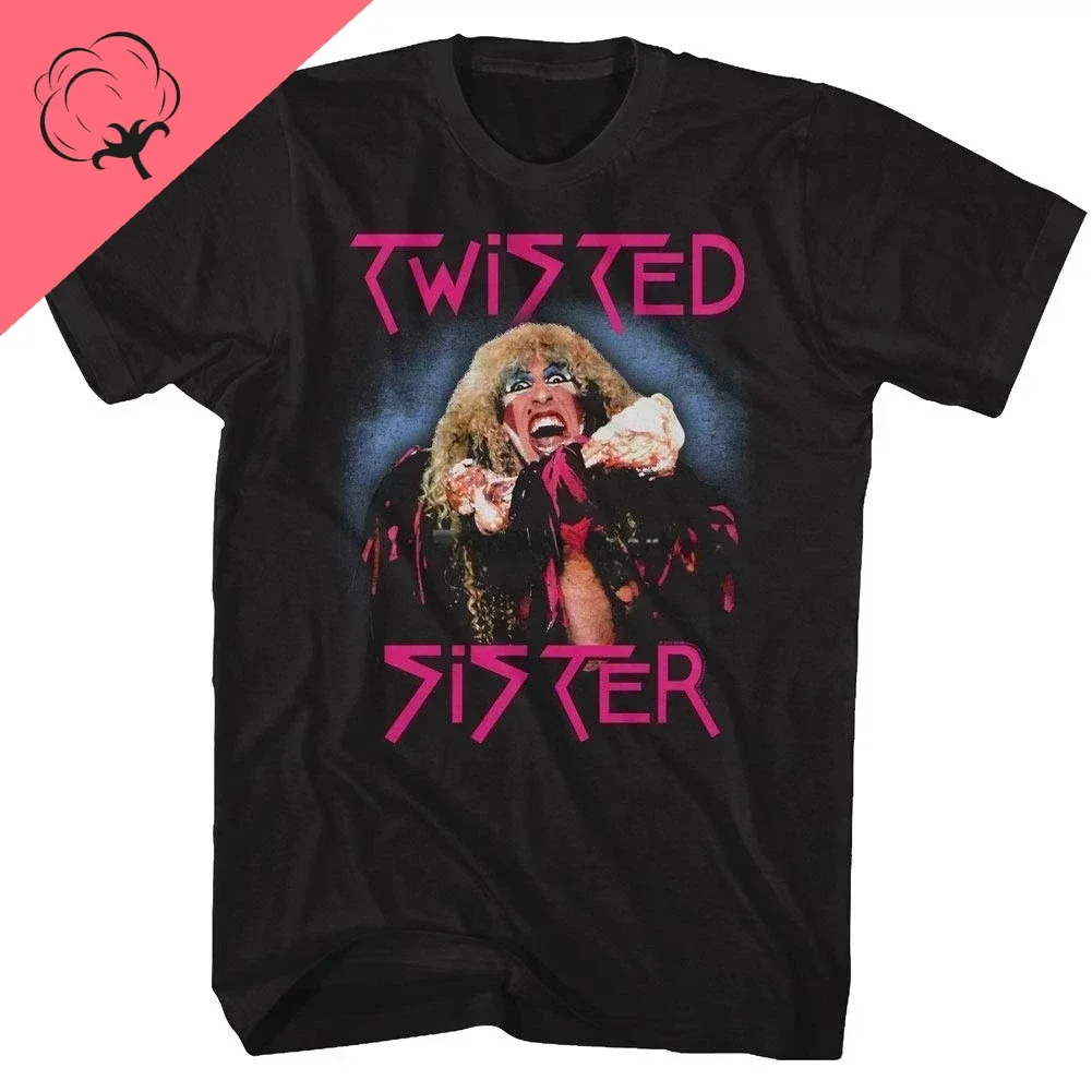 Фото Футболка Twisted Sister 2024, официальные мужские черные рубашки с логотипом группы Were Not Gonna Take It №3