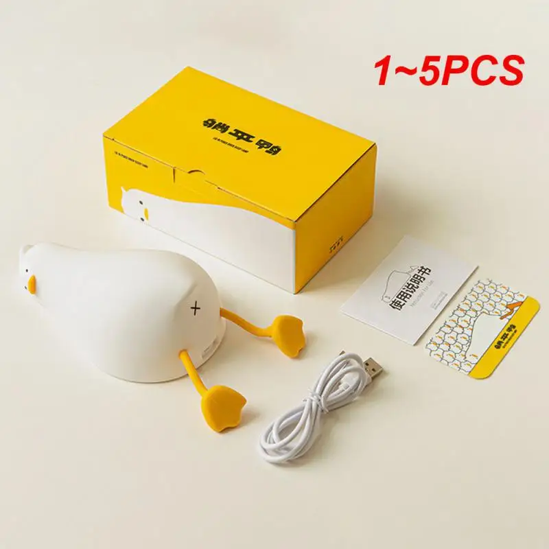 

1~5PCS Led Atmosphere Light Abs Low Power Consumption Duck-shaped Long Endurance Durable Bedroom Decoration Led Night Lamp Boxed