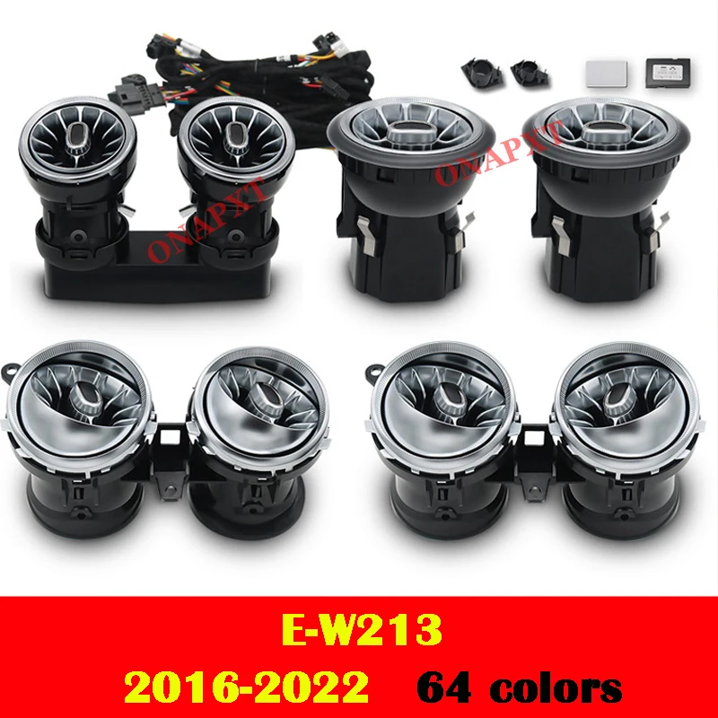 Светодиодный для Benz AMG A/CLA/GLA/C/GLC/E/S/G Coupe W176 W117 W156 W205 X253 W213 W222 W464 Вентиляционная лампа Турбина Сопло окружающего света