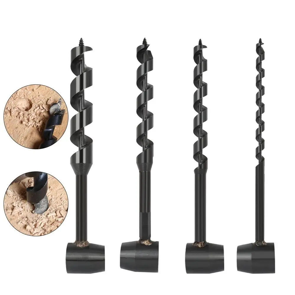 

Bushcraft Hand Drill Carbon Steel Manual Auger Drill Portable Manual Survival Drill Bit Self-Tapping Survival Wood Punch Tool