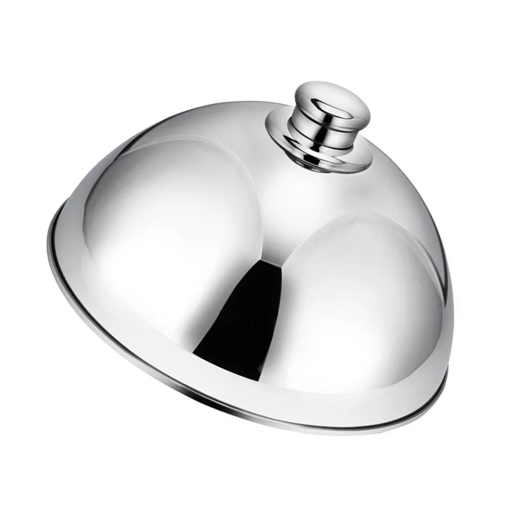 

Cover Dome Lid Basting Steel Stainless Melting Grill Covers Cheese Dish Griddle Serving Steam Plate Tent Steaming Steak Pot