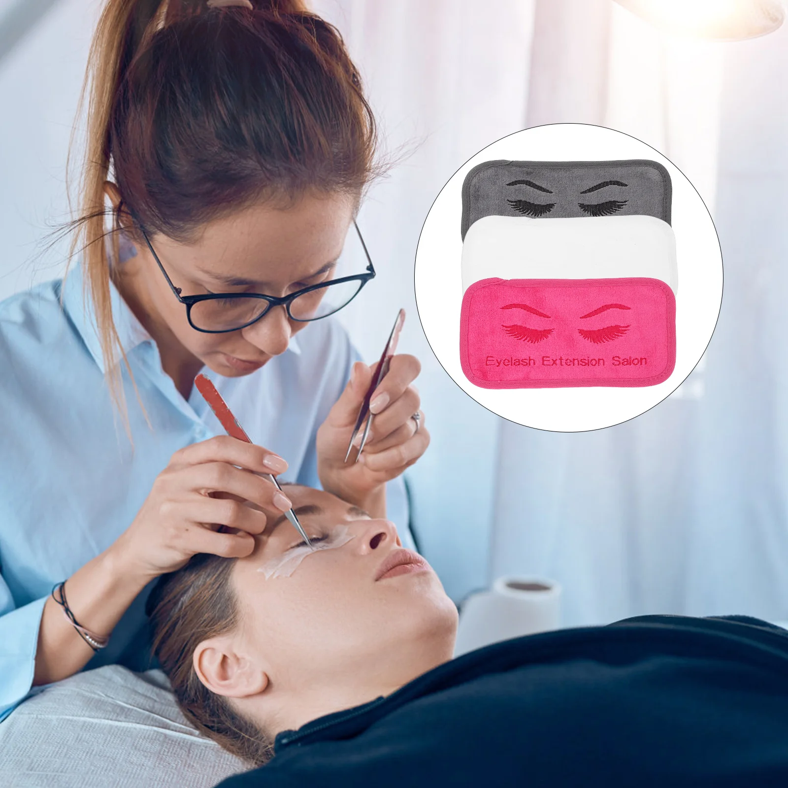 3 шт. цветные подкладки для наращивания ресниц и шарфов